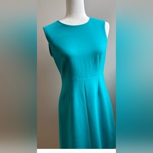 Diane Von Furstenberg Teal Sleeveless Dress Size 8